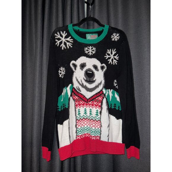 Ugly Christmas Sweater Sweaters - Ugly Christmas Sweater Xmas Size Medium